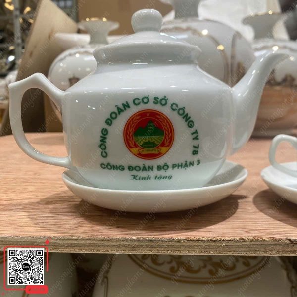 Ấm Chén In Logo Công Đoàn Cơ Sở Công Ty 76 4 Ấm chén in logo công đoàn cơ sở công ty 76