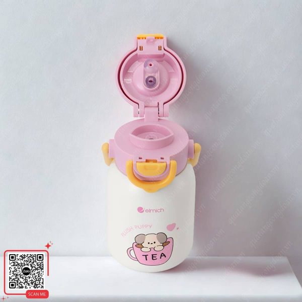 Bình Giữ Nhiệt Cho Bé Họa Tiết Dễ Thương 7 Bình giữ nhiệt cho bé có nắp bật