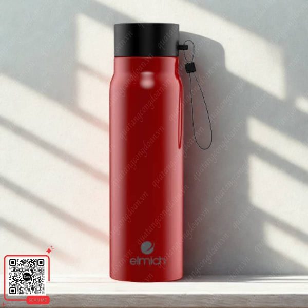 Bình Giữ Nhiệt Elmich In Logo Trường Đại Học RMIT 6 Bình giữ nhiệt Elmich 500ml màu đỏ