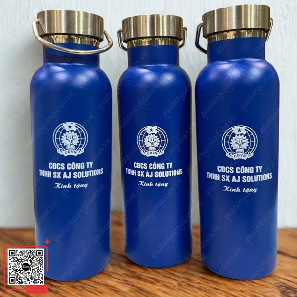 Bình Giữ Nhiệt In Logo Công Đoàn AJ Solution 5 Bình giữ nhiệt có quai xách in logo công đoàn
