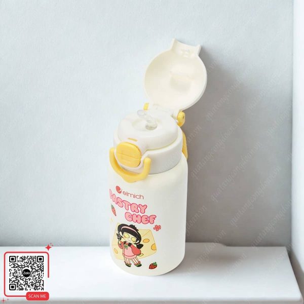 Bình Giữ Nhiệt Làm Quà 1/6 Cho Con Em Công Nhân Viên 8 Bình giữ nhiệt trẻ em có ống hút tiện lợi