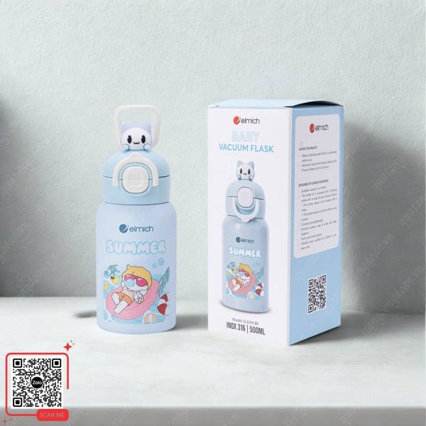 Bình Giữ Nhiệt Làm Quà 1/6 Cho Con Em Công Nhân Viên 4 Bình giữ nhiệt trẻ em quà 1/6 dễ thương