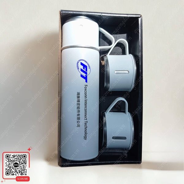 Bộ Bình 2 Cốc In Logo Công Đoàn 6 Bộ bình hai cốc in logo công đoàn