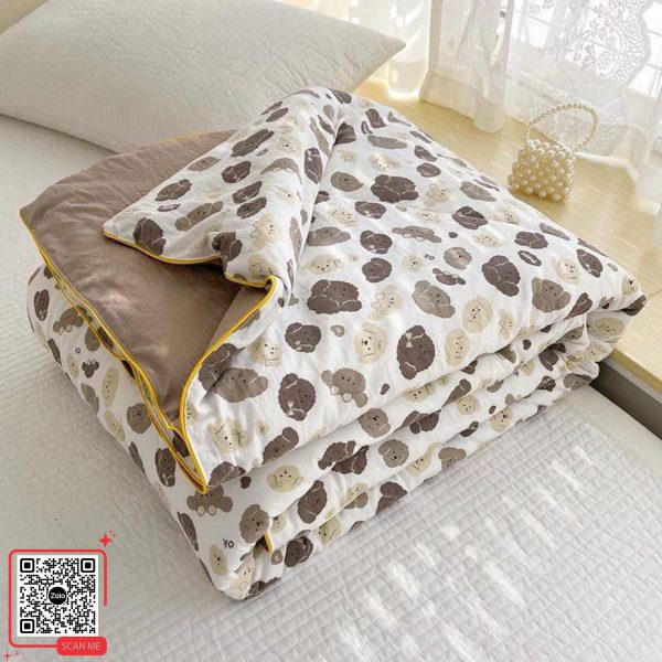 Chăn Hè Thêu Logo Công Đoàn 4 Chăn hè cotton quà tặng 1/5