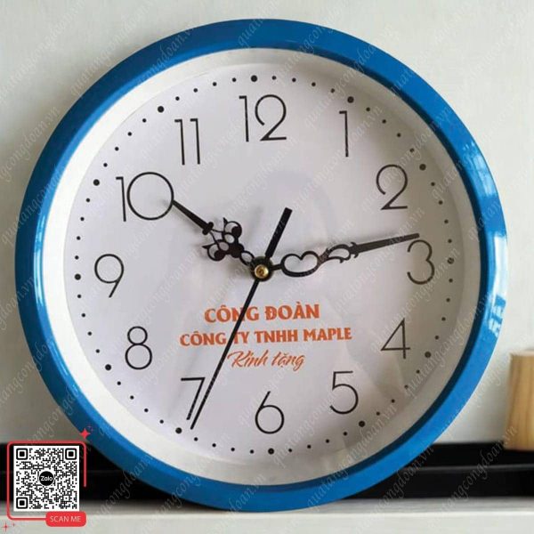 Đồng Hồ Treo Tường In Logo Công Đoàn 5 Đồng hồ treo tường in logo công đoàn Maple