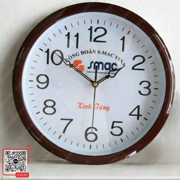 Đồng Hồ Treo Tường In Hình Theo Yêu Cầu 7 Đồng hồ treo tường in logo công đoàn Mac Vina