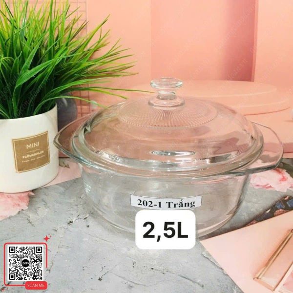 Nồi Thủy Tinh In Logo - Quà Tặng Công Nhân Viên Giá Rẻ 6 Nồi thủy tinh in logo làm quà công đoàn giá rẻ