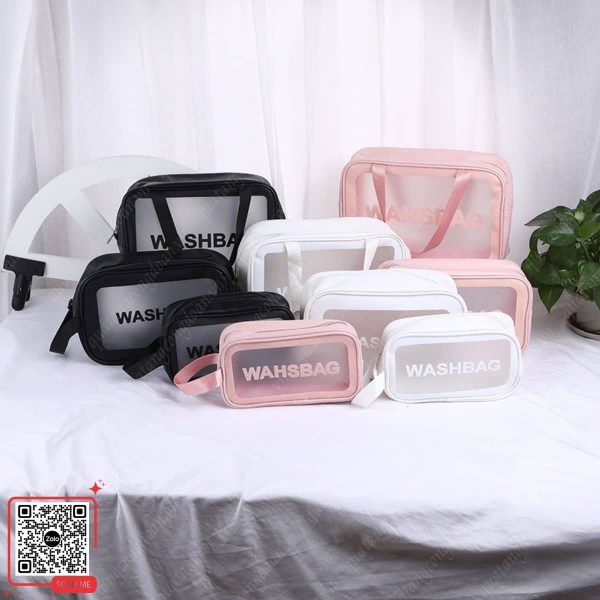 Túi Đựng Mỹ Phẩm Du Lịch Làm Quà 8/3 Cho Nhân Viên Nữ 5 Bộ 3 túi mỹ phẩm quà 8/3 cho nhân viên nữ