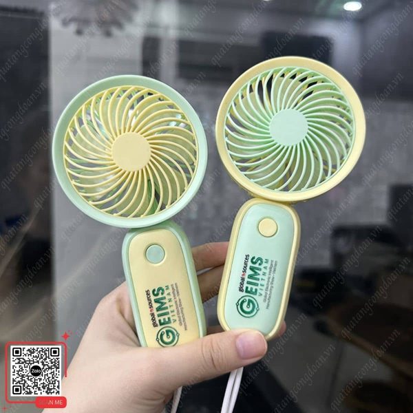 Quạt Điện Cầm Tay In Logo Công Ty 6 Quạt cầm tay in logo công ty
