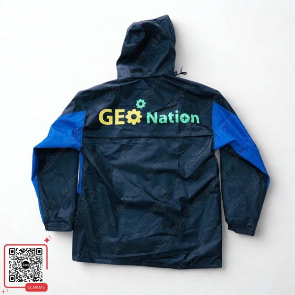 Sản Xuất Áo Mưa In Logo Công Đoàn GEO NATION 4 Sản xuất áo mưa theo yêu cầu chất lượng cao
