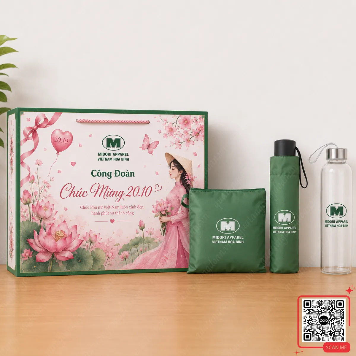Top 7+ Set Quà Tặng 20/10 Cho Công Nhân, Nhân Viên Đẹp, Ý Nghĩa & Giá Xưởng 21 Set áo mưa ô che bình nước 20/10 màu hồng