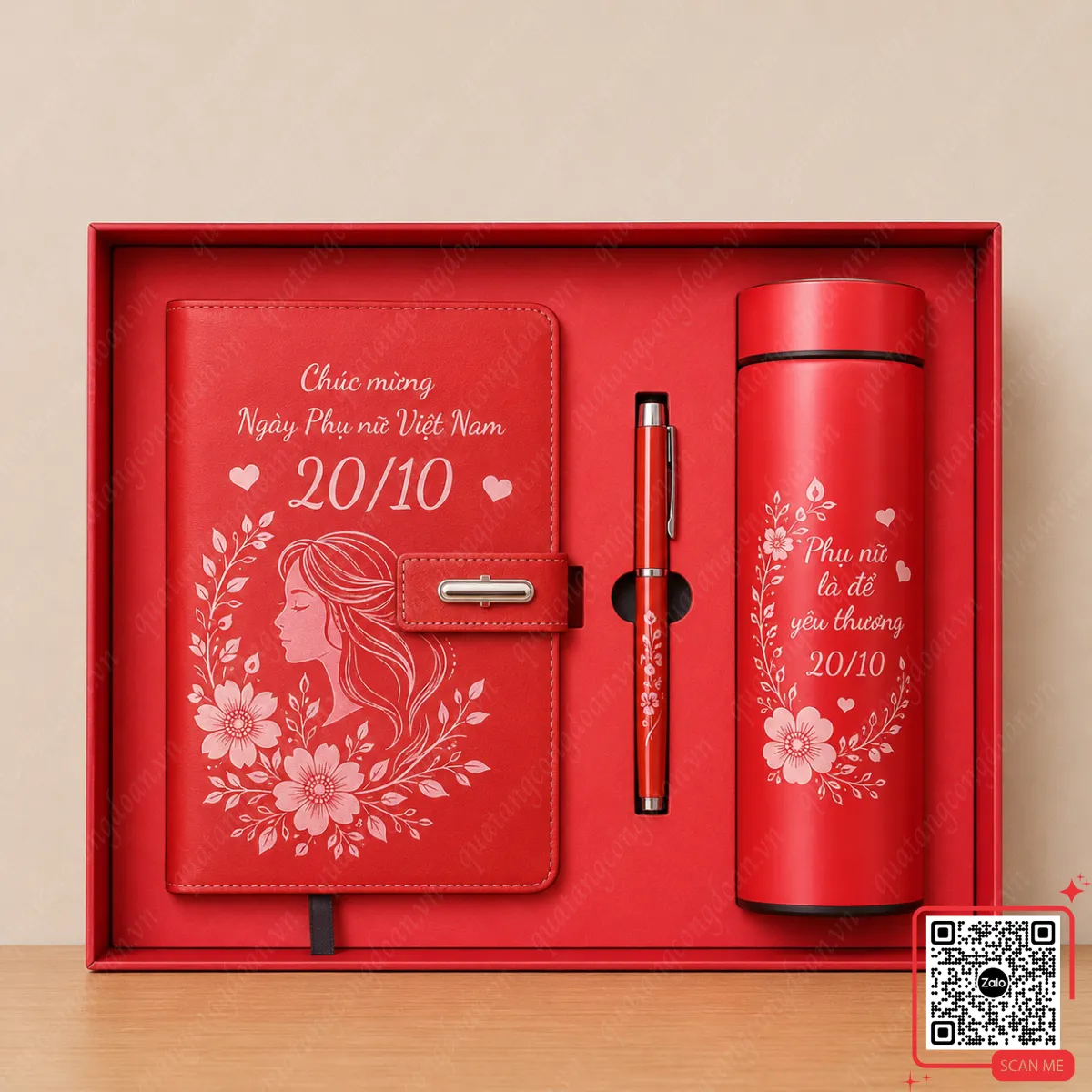 Top 7+ Set Quà Tặng 20/10 Cho Công Nhân, Nhân Viên Đẹp, Ý Nghĩa & Giá Xưởng 51 Set bình giữ nhiệt sổ da bút ký Công đoàn 20/10