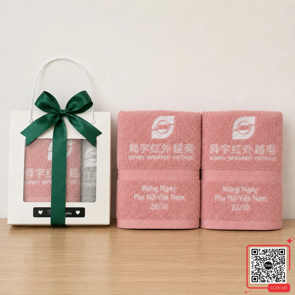Bộ Giải Pháp Quà Tặng 20/10 Cho Cán Bộ, Công Nhân Viên 6 Set khăn quà tặng 20/10