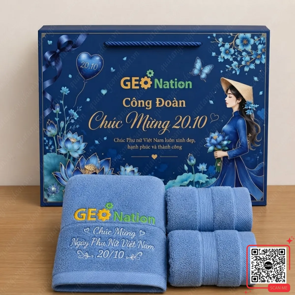 Top 7+ Set Quà Tặng 20/10 Cho Công Nhân, Nhân Viên Đẹp, Ý Nghĩa & Giá Xưởng 7 Set khăn in logo quà tặng 20/10