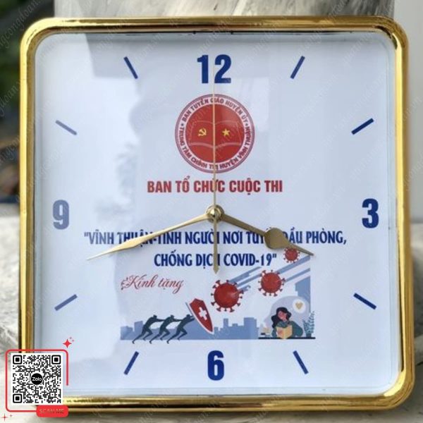 Đồng Hồ Treo Tường Hình Vuông 8 Đồng hồ treo tường quà tặng giá rẻ