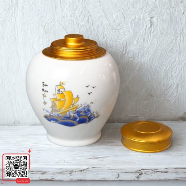 Hũ Đựng Trà Thuận Buồm Xuôi Gió 6 Hũ đựng trà thuận buồm xuôi gió
