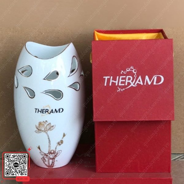 Lọ Hoa Miệng Cá In Ấn Theo Yêu Cầu 5 Lọ hoa in logo công ty Therand