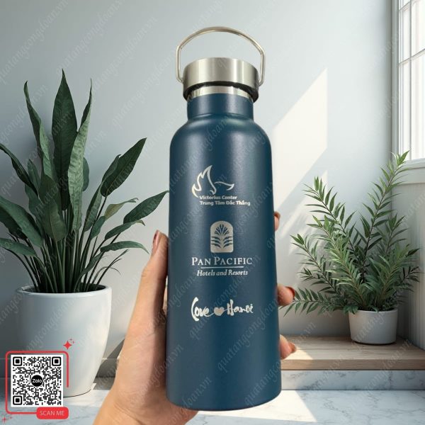 Bình Giữ Nhiệt Có Quai Xách Khắc Logo Công Ty Pan Pacipic 4 Bình giữ nhiệt quà tặng khắc logo cao cấp cho doanh nghiệp