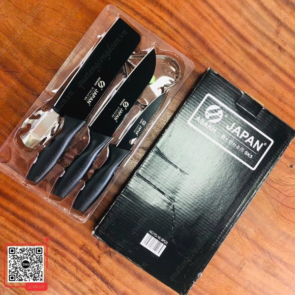 Bộ Dao Nhà Bếp 5 Món JAPAN ASAKH Bằng Thép Không Gỉ 7 bo dao nha bep 5 mon tien loi