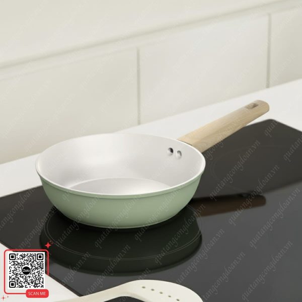 Chảo Chống Dính Sunhouse Phủ Sứ Nano Có Đáy Từ 4 Chảo chống dính elmich màu xanh lá size 22cm