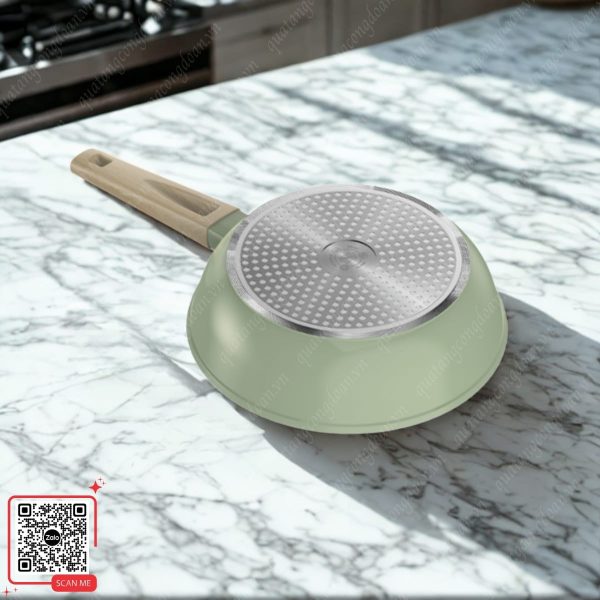 Chảo Chống Dính Sunhouse Phủ Sứ Nano Có Đáy Từ 6 Chảo chống dính Elmich màu xanh lá