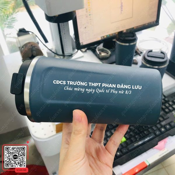Cốc Giữ Nhiệt Khắc Tên CĐCS Trường THPT Phan Đăng Lưu Tặng 8/3 5 Cốc giữ nhiệt cho chị em ngày 8/3