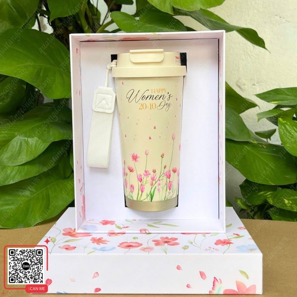 Quà Tặng 20/10 Cho Phụ Nữ - Set Quà Tặng Ly Giữ Nhiệt & Khăn Mặt 5 Ly giữ nhiệt làm quà tặng 20/10 cho chị em văn phòng