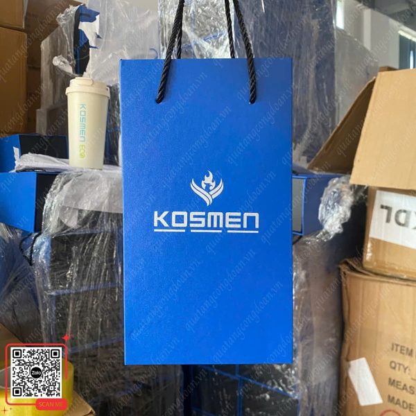Ly Giữ Nhiệt In Logo Công Ty Kosmen 5 Ly giữ nhiệt in logo Kosmen tặng công nhân