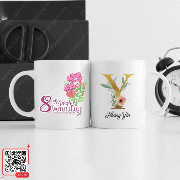 Ly Sứ Quà 8/3 Cho Công Nhân - In Hình Theo Yêu Cầu 6 Ly sứ quà tặng 8/3 cho công nhân viên
