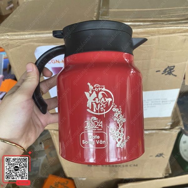 Phích Pha Trà Inox 316 Dung Tích 1L 13 Phích pha trà dung tích 1L làm quà tết cho công nhân