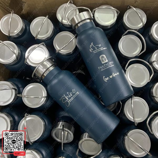 Bình Giữ Nhiệt Có Quai Xách Khắc Logo Công Ty Pan Pacipic 5 Quà tặng bình giữ nhiệt khắc logo công ty
