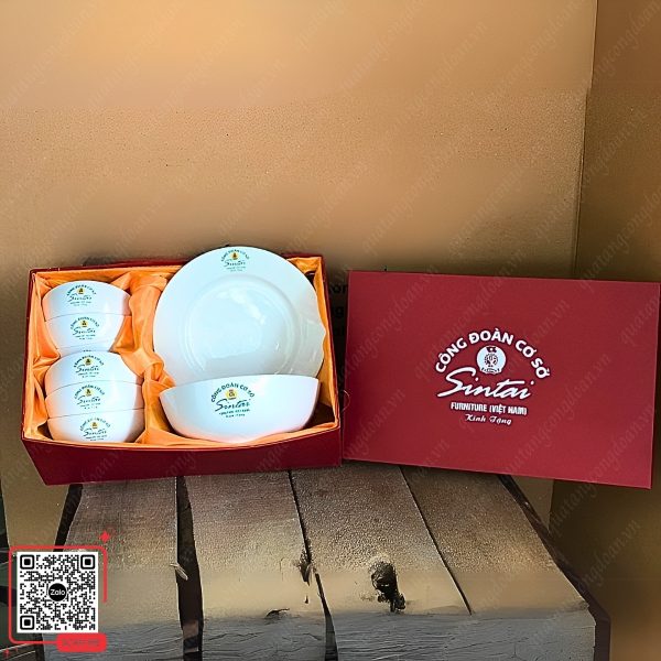 Bộ Bát Đĩa Quà Tặng Công Đoàn Sintai Furniture 3 bo bat dia lam qua tang cong doan sintai furniture