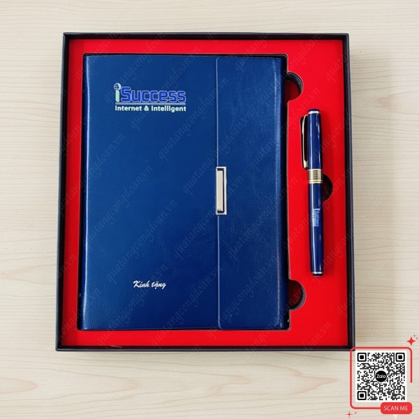 Bộ Giftset Sổ Bút In Logo Công Ty Isuccess 3 Set sổ bút in logo công ty Isuccess