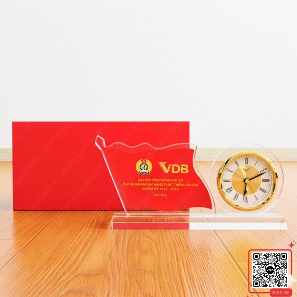 Đồng Hồ Để Bàn Quà Tặng Đại Hội Công Đoàn Ngân Hàng VDB 4 Đồng hồ phale quà tặng đại hội công đoàn ngân hàng