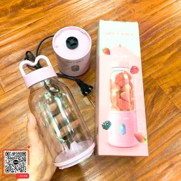 Máy Xay Sinh Tố Cầm Tay Meet Juice 500ml 8 Máy xay cầm tay giá rẻ in logo công đoàn