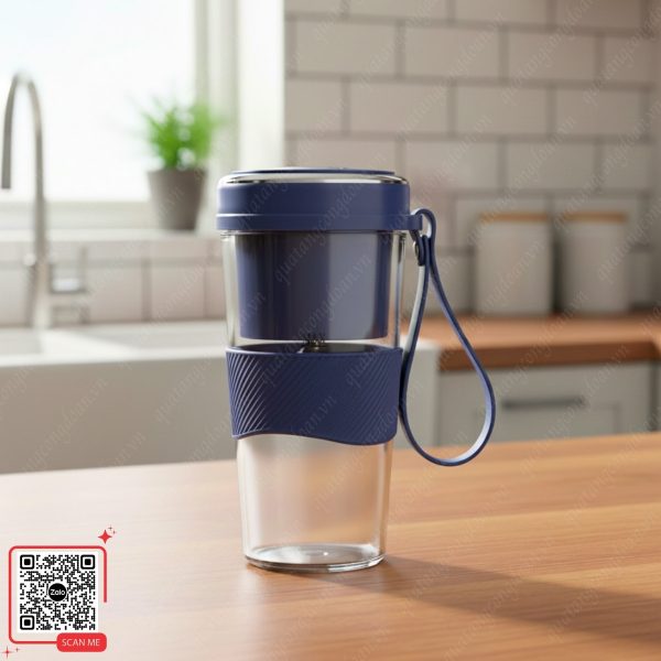 Máy Xay Sinh Tố Cầm Tay Elmich 5 Máy xay sinh tố cầm tay Elmich màu xanh navy