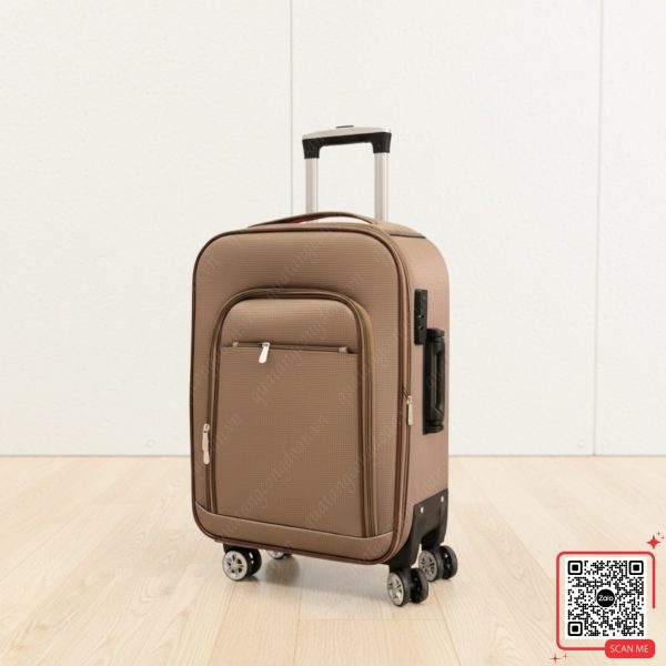 Vali Vải Size 16 Inch Tặng Người Lao Động Dịp Tết 2026 4 Vali vải màu nâu tặng tết 2026