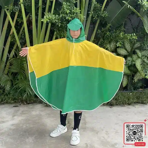 Áo Mưa Trẻ Em In Logo Cathay Life 5 Áo mưa cho bé đi học chất liệu bền đẹp in logo Cathay Life