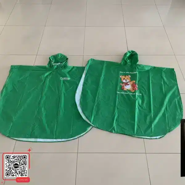 Áo Mưa Cánh Dơi Trẻ Em In Logo Men Vi Sinh Probitiger 6 Áo mưa trẻ em quà tặng in logo theo yêu cầu