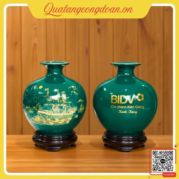 Bình hút lộc in logo BIDV chi nhánh Kiên Giang