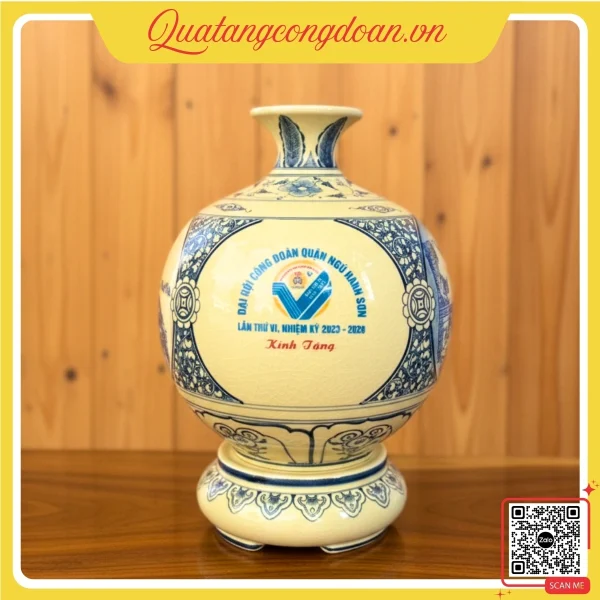 Bình hút lộc men rạn quà tặng đại hội công đoàn Ngũ Hành Sơn