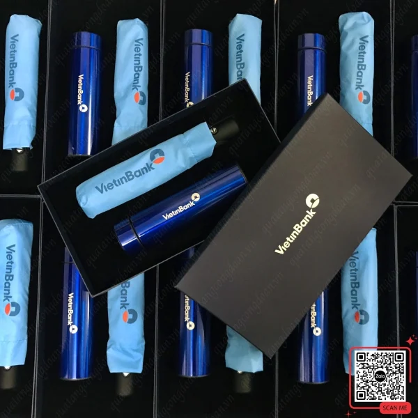 Set Quà Tặng Ngân Hàng Vietinbank 6 Bộ quà tặng ngân hàng VietinBank cao cấp bình và bút