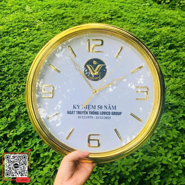 Đồng Hồ Treo Tường Kỷ Niệm 50 Năm Thành Lập Công Ty Lovico 5 Đồng hồ kỷ niệm ngày truyền thống Lovico Group 50 năm