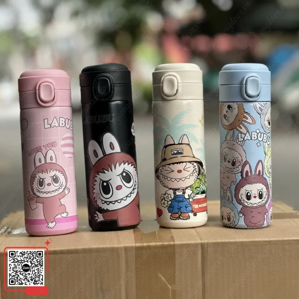 Bình Giữ Nhiệt In Hình Labubu Nhiều Màu Sắc 6 Tổng hợp các mẫu bình giữ nhiệt Labubu hot trend nhất hiện nay cho bé