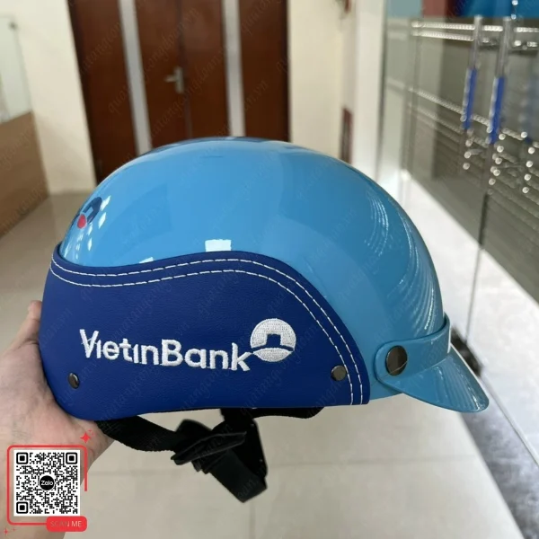 Mũ Bảo Hiểm In Logo Ngân Hàng Theo Yêu Cầu 7 Mũ bảo hiểm in logo VietinBank