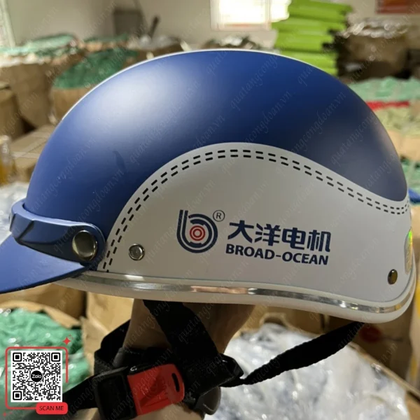 Mũ Bảo Hiểm In Logo Công Đoàn Cty Điện Máy Hải Dương 4 Mũ bảo hiểm logo Broad-Ocean quà tặng công đoàn điện máy