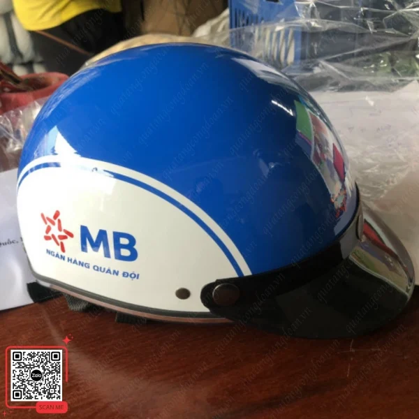 Mũ Bảo Hiểm In Logo Ngân Hàng Theo Yêu Cầu 6 Mũ bảo hiểm ngân hàng MBBank giá tốt số lượng lớn
