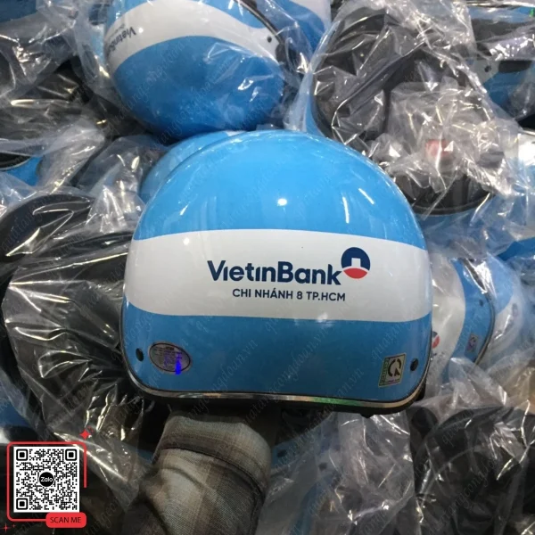 Mũ Bảo Hiểm In Logo Ngân Hàng VietinBank 5 Mũ bảo hiểm VietinBank Chi nhánh 8 TP.HCM