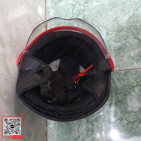 Mũ Bảo Hiểm 3/4 In Logo Công Đoàn Yazaki Quảng Ninh 5 Mũ bảo hiểm Yazaki bên trong lót xốp êm ái thoải mái