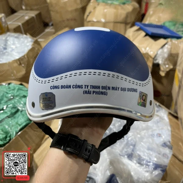 Mũ Bảo Hiểm In Logo Công Đoàn Cty Điện Máy Hải Dương 5 Nón bảo hiểm công đoàn Công ty TNHH Điện máy Đại Dương Hải Phòng